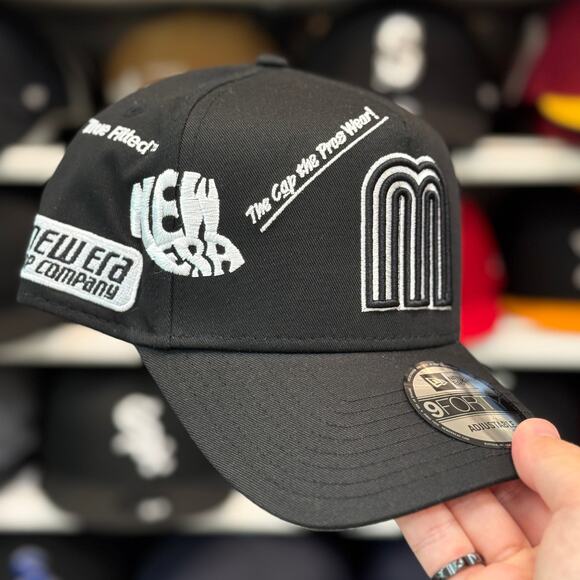 New Era Mexico WBC 'NE Anniversary' A-Frame 9FIFTY Snapback Black/White - Picture 1 of 3